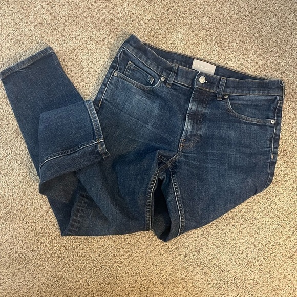 Everlane The Slim Jean Women's 32x32 Classic Blue Denim 5 Pocket Jeans - Picture 10 of 11